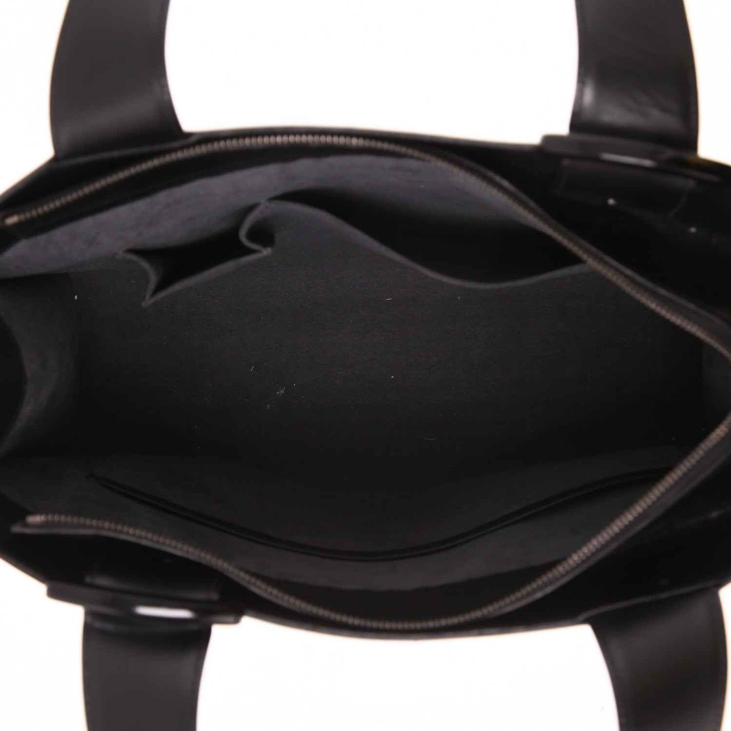 Louis Vuitton  Verseau handbag  in black epi leather - Detail D3