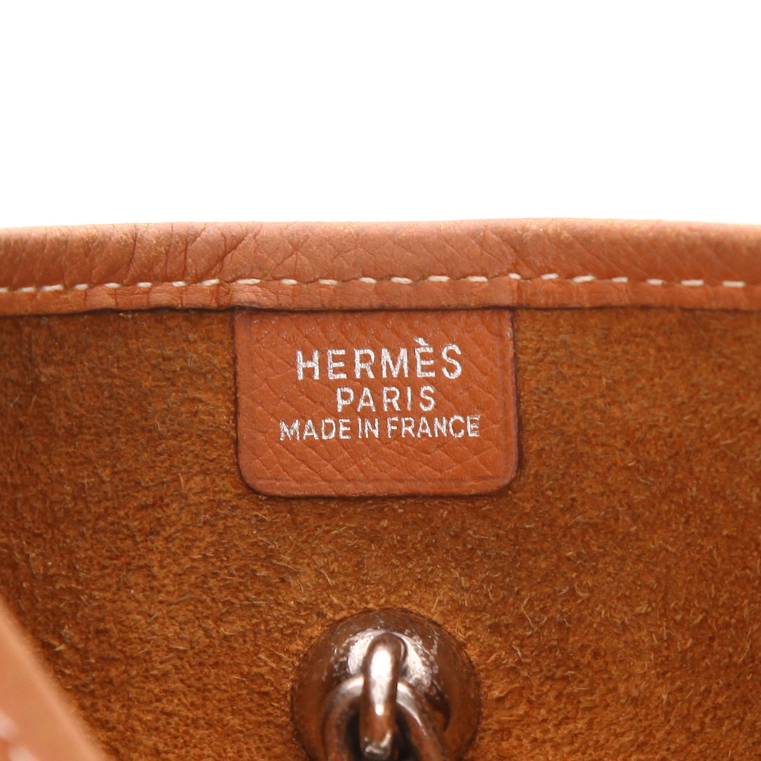 Borsa a tracolla Hermès  Vespa in pelle Courchevel gold - Detail D2