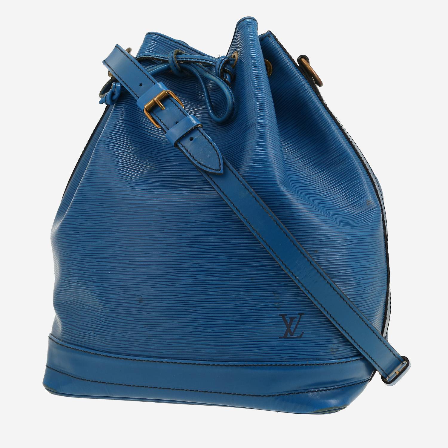 Bolso de mano Louis Vuitton  Noé en cuero Epi azul