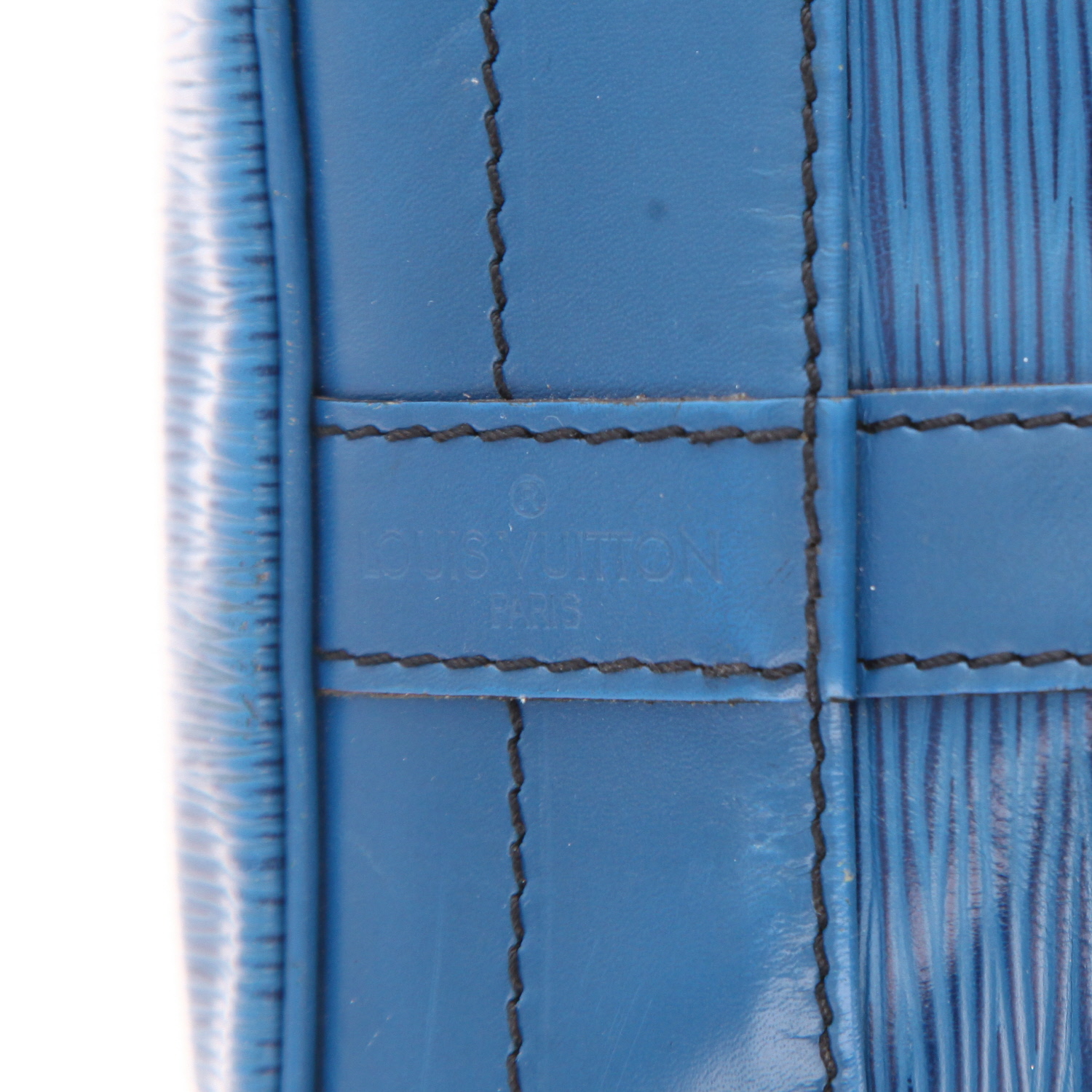 Bolso de mano Louis Vuitton  Noé en cuero Epi azul - Detail D2