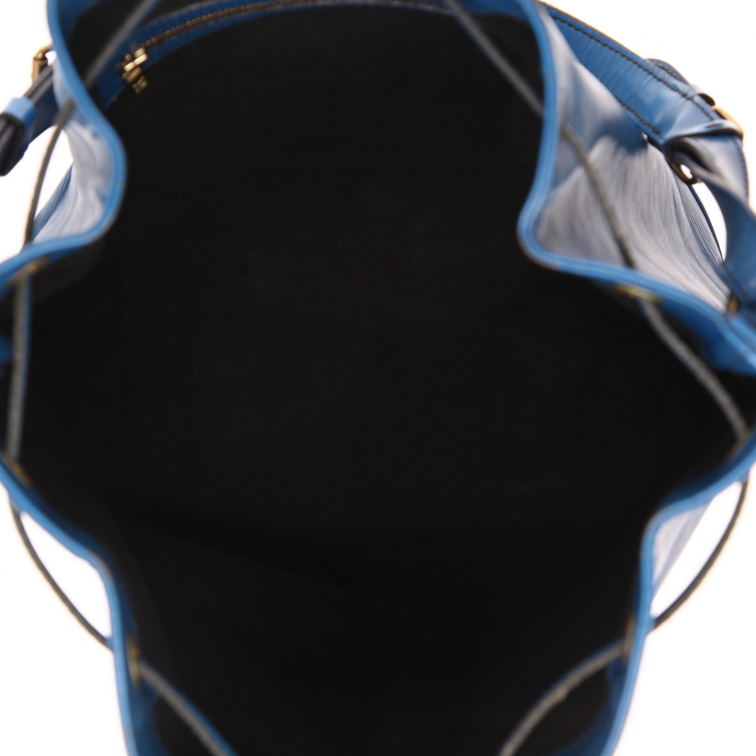 Borsa Louis Vuitton  Noé in pelle Epi blu - Detail D3