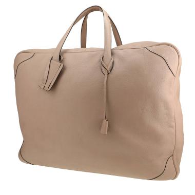 Bolsa de viaje Hermès  Victoria - Travel Bag modelo grande  en cuero togo gris tórtola