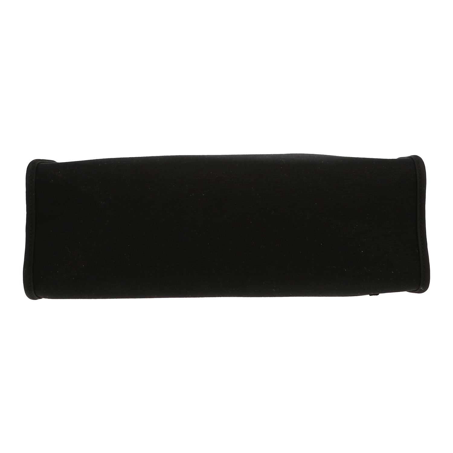 Sac porté épaule ou main Hermès  Herbag en toile noire et cuir marron - Detail D1