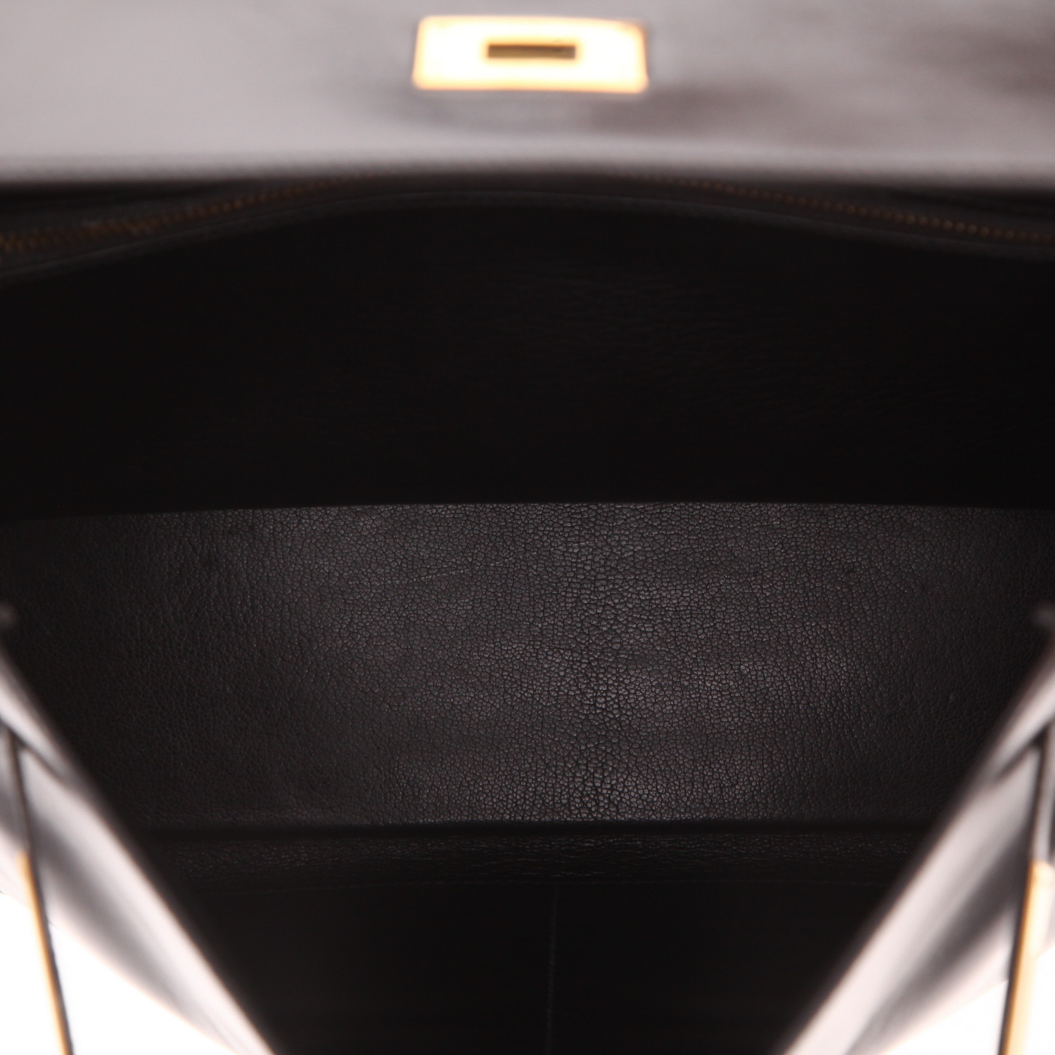 Borsa Hermès  Kelly 32 cm in pelle box nera - Detail D3