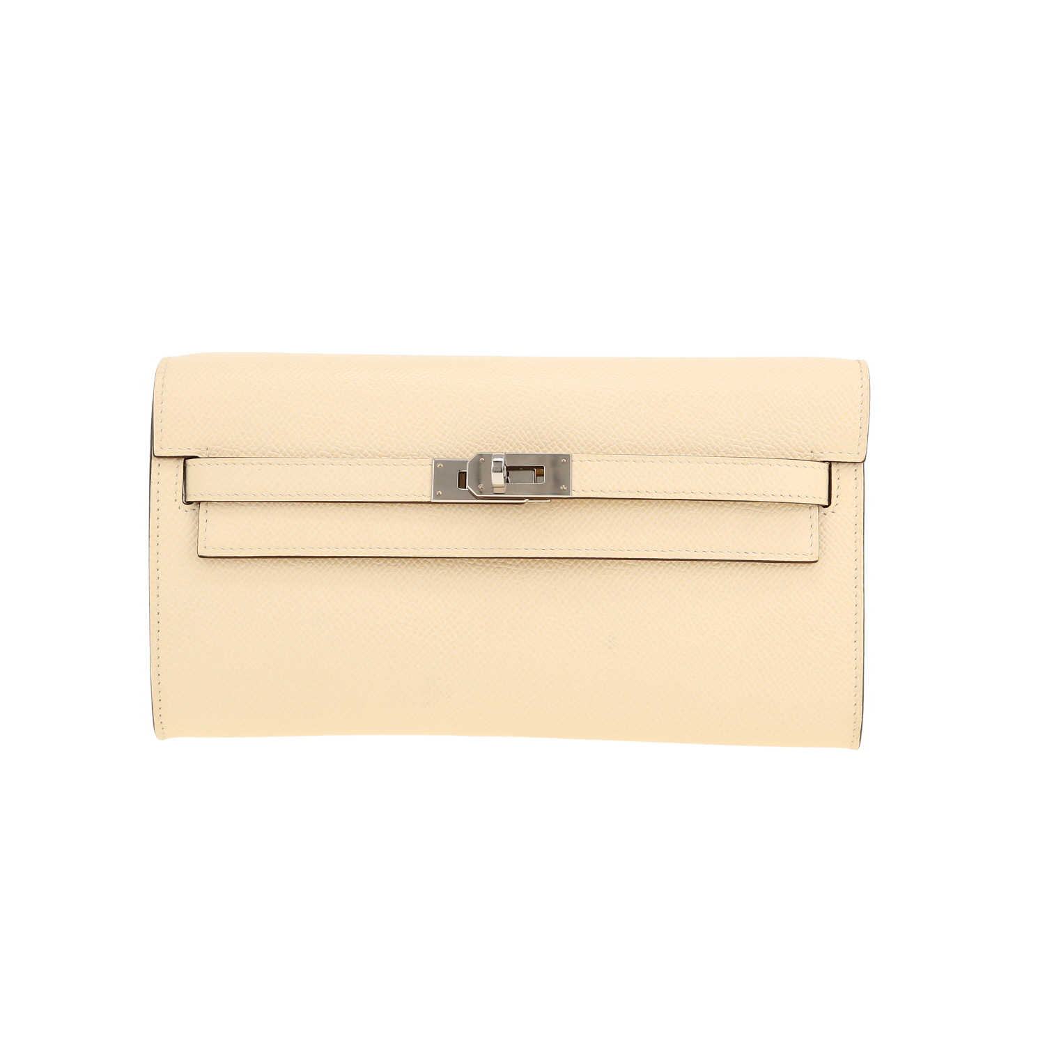 Bolso bandolera Hermès Kelly To Go en cuero epsom Nata - Detail D4