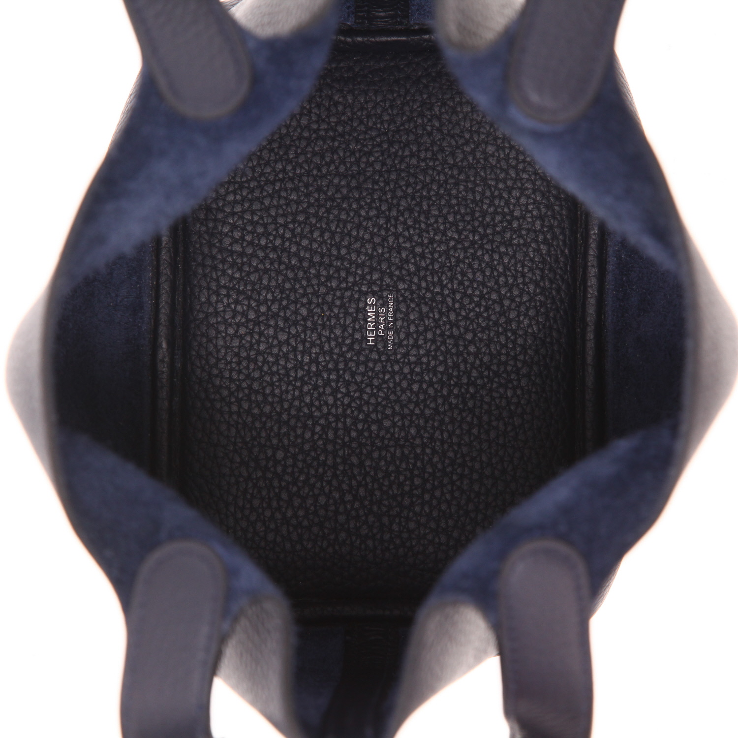 Hermès  Picotin 18 cm handbag  in Bleu Obscur leather taurillon clémence - Detail D3