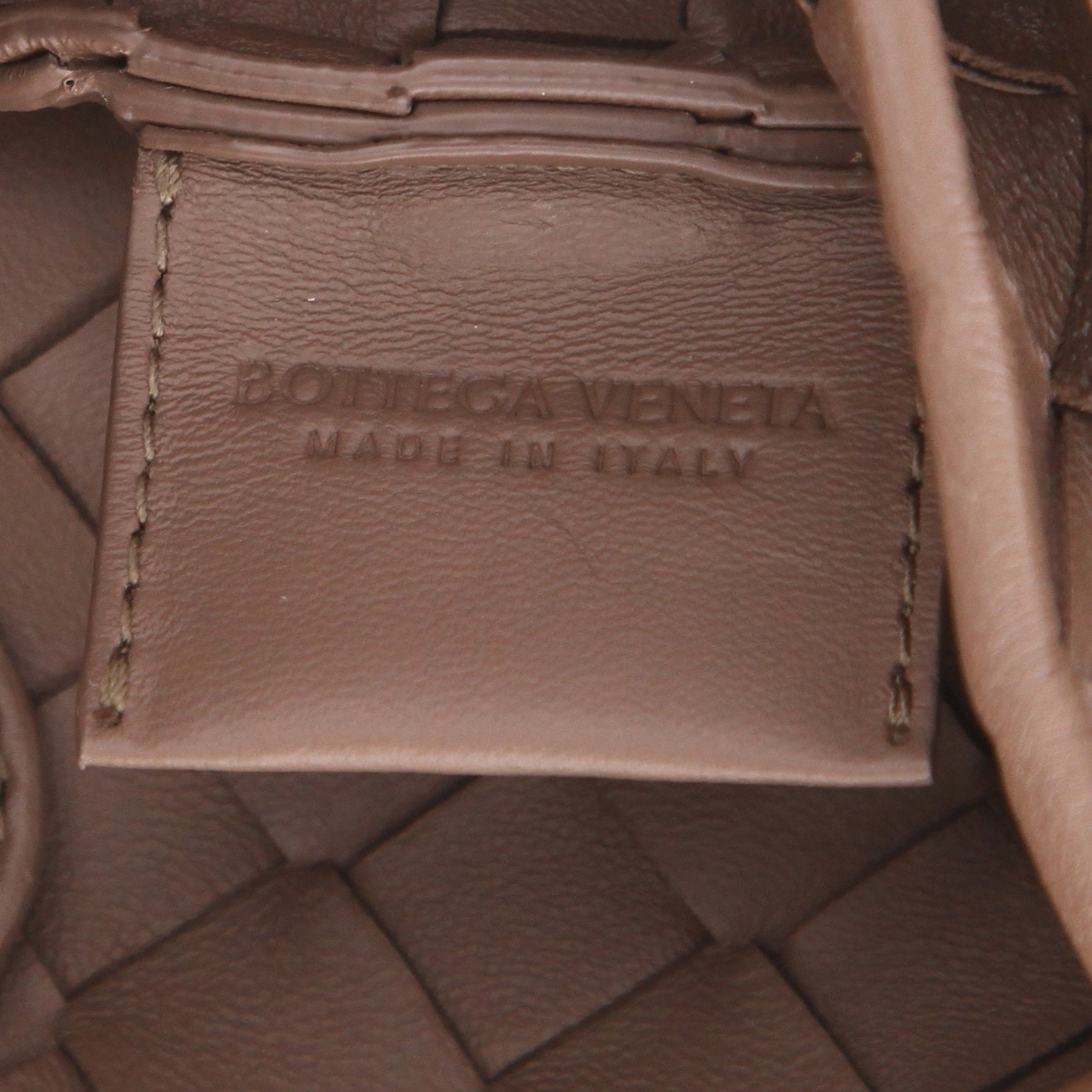 Borsa a tracolla Bottega Veneta  Sardine in pelle intrecciata marrone - Detail D2