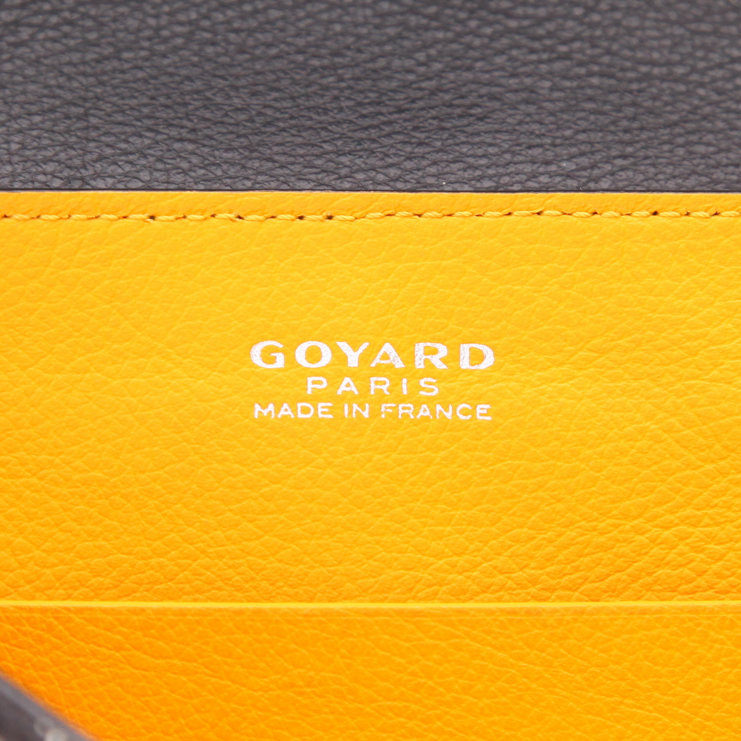 Bolso bandolera Goyard  Saigon mini  en tela Goyardine negra y cuero negro - Detail D2