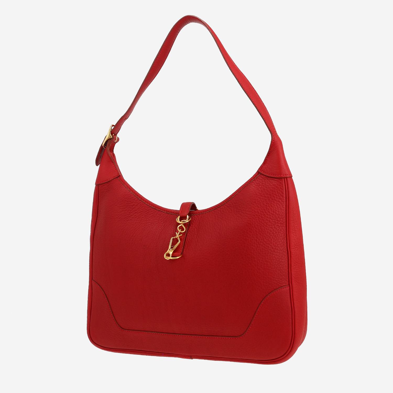 Hermès  Trim handbag  in red Fjord leather