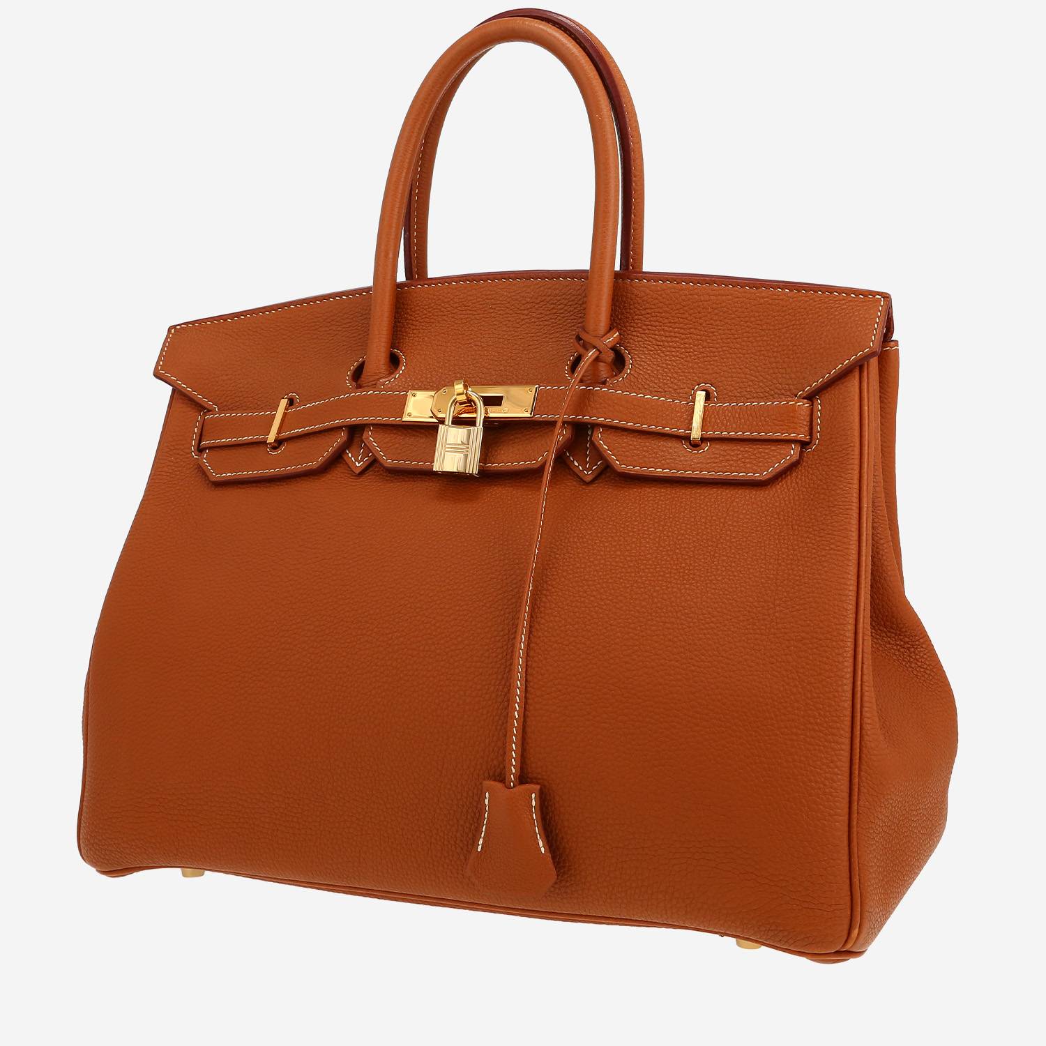Hermès  Birkin 35 cm handbag  in gold togo leather