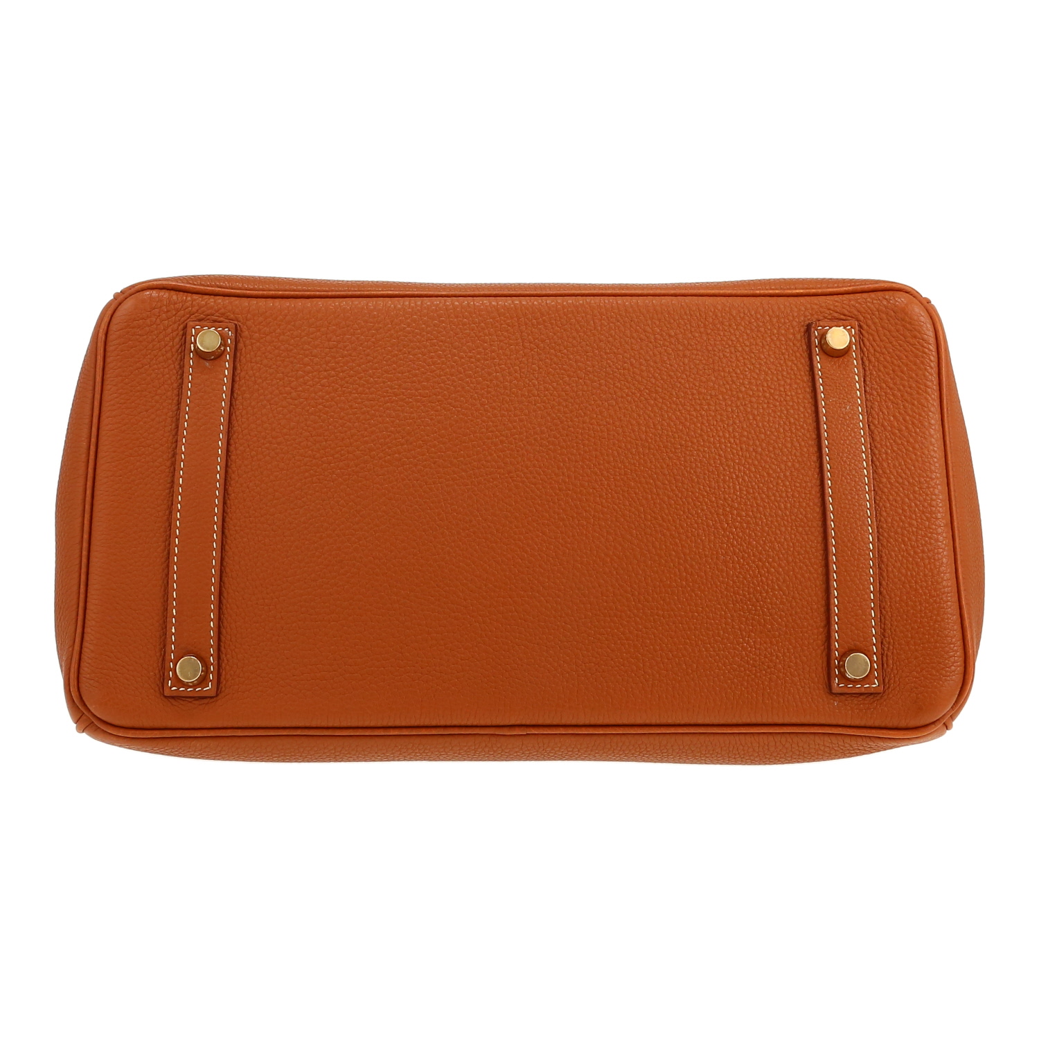 Hermès  Birkin 35 cm handbag  in gold togo leather - Detail D1