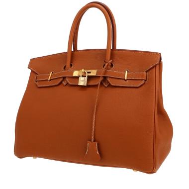 Hermès  Birkin 35 cm handbag  in gold togo leather