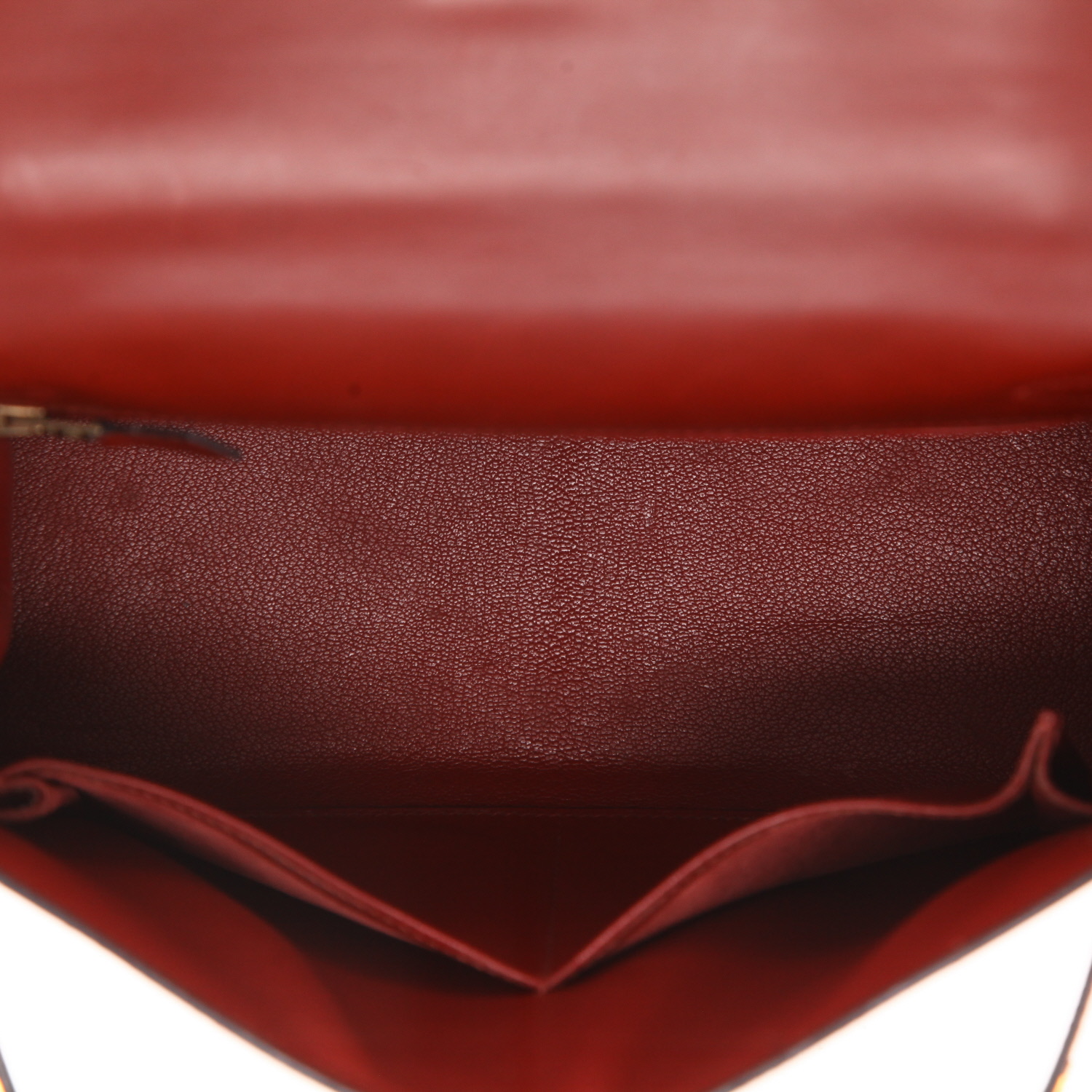 Sac à main Hermès  Kelly 28 cm en cuir box rouge - Detail D3