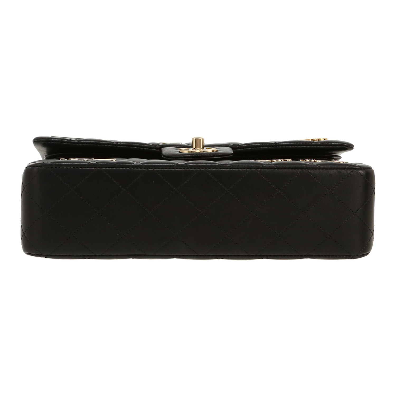 Bolso de mano Chanel  Timeless Classic en cuero acolchado negro - Detail D1