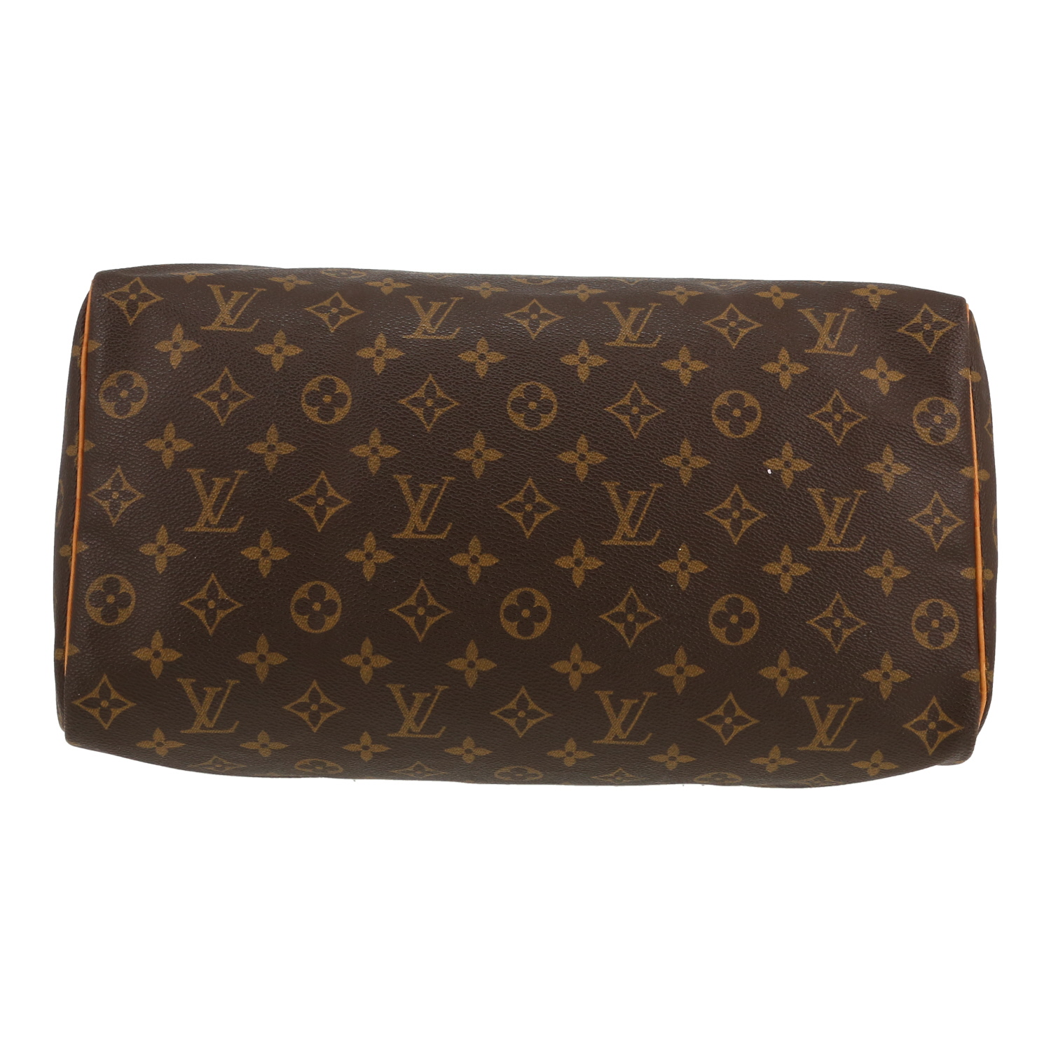 Louis Vuitton  Speedy 35 handbag  monogram canvas  and natural leather - Detail D1