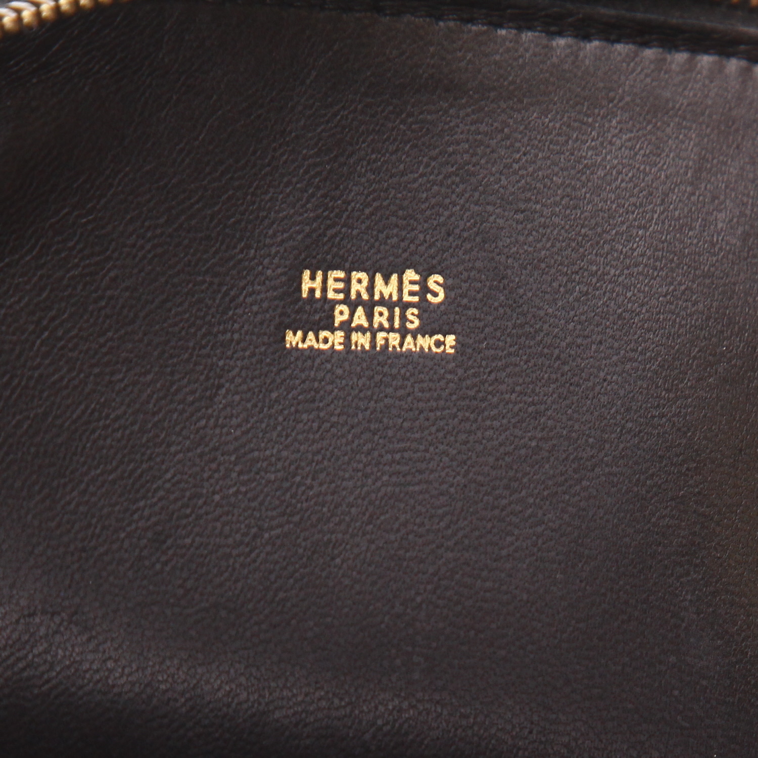 Hermès  Bolide 35 cm handbag  in black togo leather - Detail D2