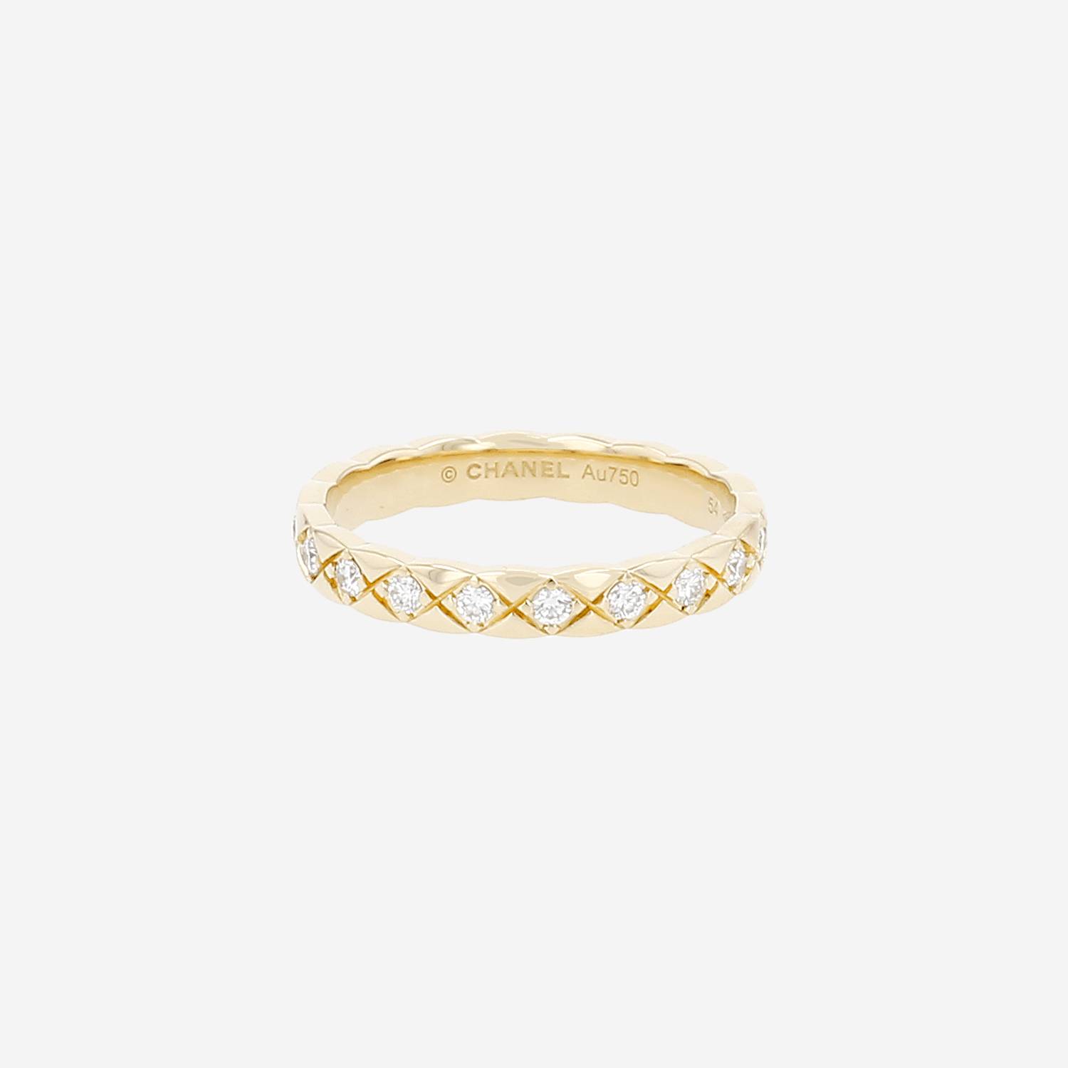 Anello Chanel  mini in oro giallo e diamanti