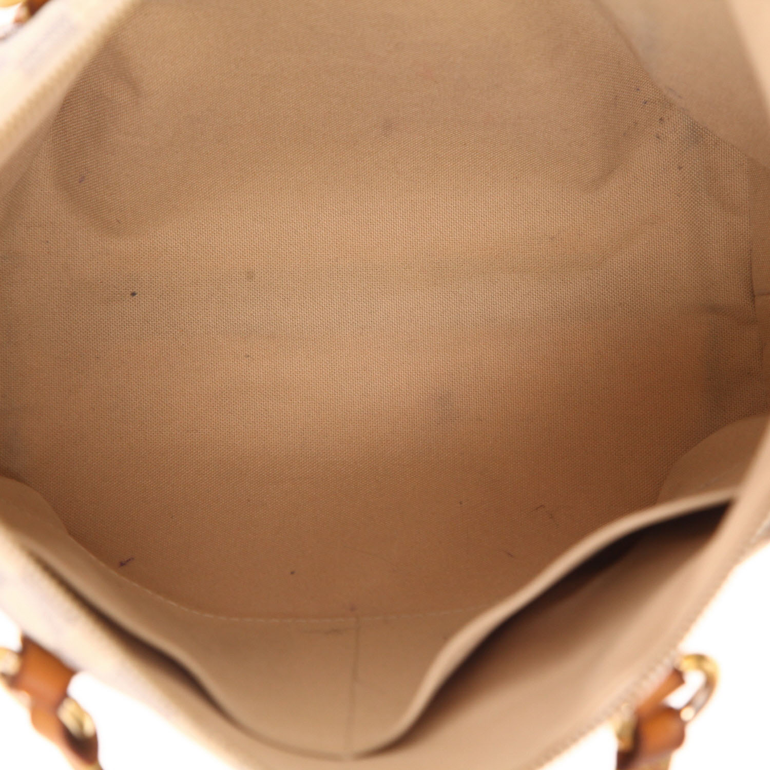 Sac à main Louis Vuitton  Totally en toile damier azur et cuir naturel - Detail D3