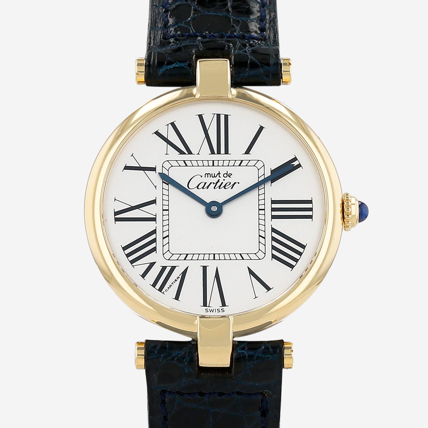 Montre Cartier Must Vendôme en vermeil Ref: Cartier - 1861  Vers 1990