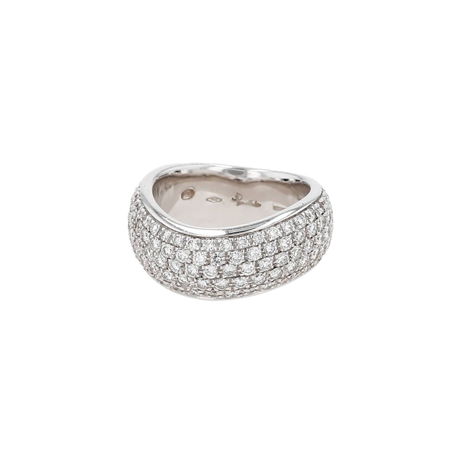 Bague Pomellato Milano Or Blanc Diamants Occasion