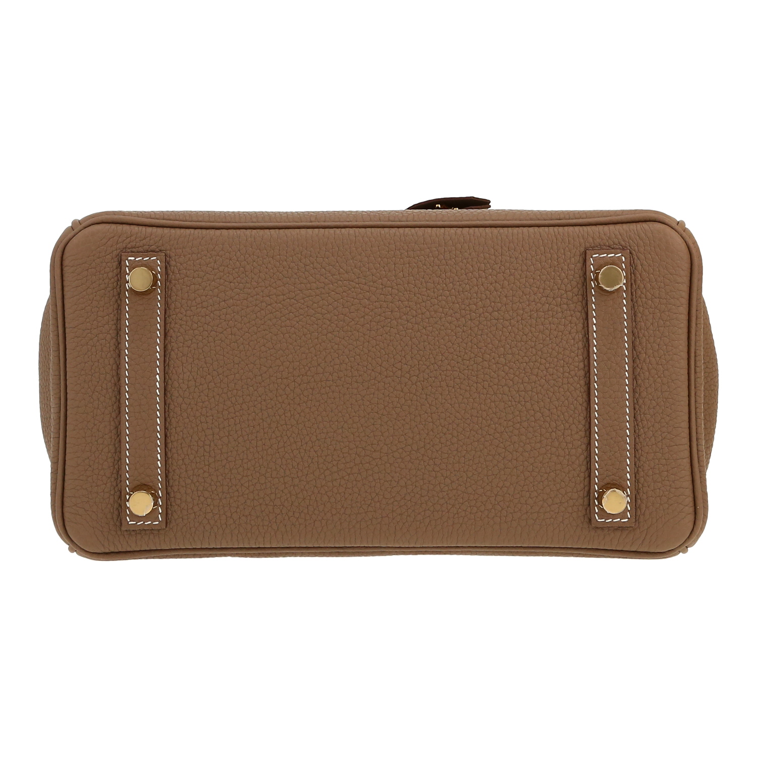 Sac à main Hermès  Birkin 25 cm en cuir togo étoupe - Detail D1