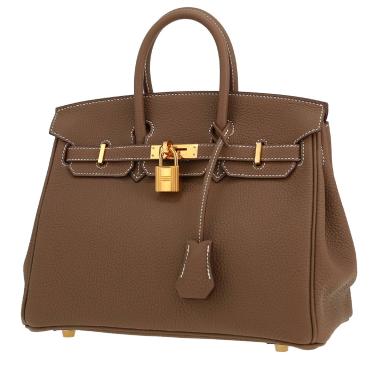 Hermès  Birkin 25 cm handbag  in etoupe togo leather