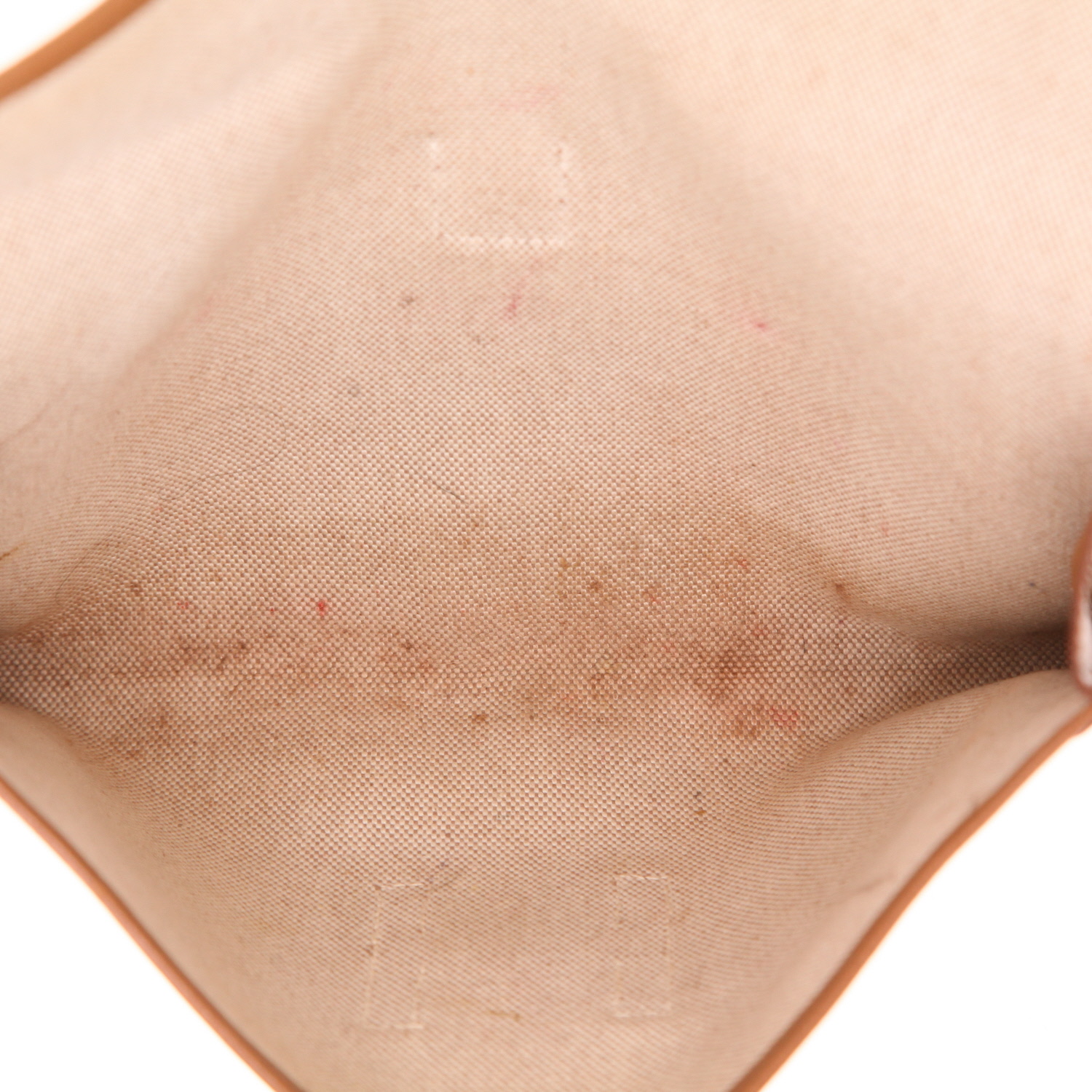 Pochette Hermès  Jige in pelle Courchevel gold - Detail D3