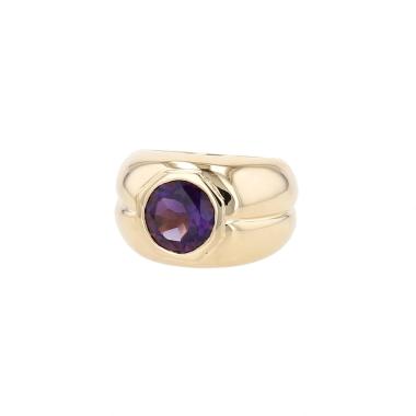 Bague Mellerio  en or jaune et améthyste
