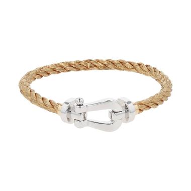 Fred Force 10 large model bracelet in yellow gold and white gold