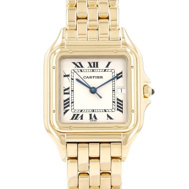 Reloj Cartier Panthère modelo mediano  de oro amarillo Ref: Cartier - 887968  Circa 1990