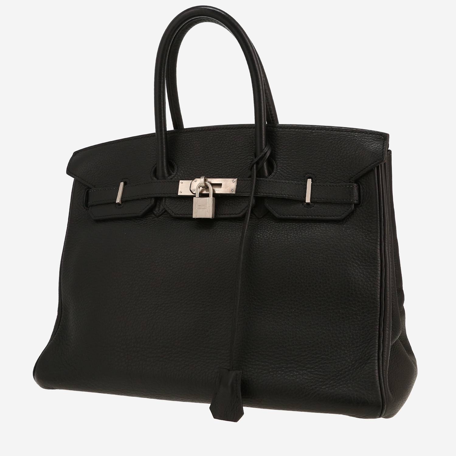 Hermès  Birkin 35 cm handbag  in black togo leather