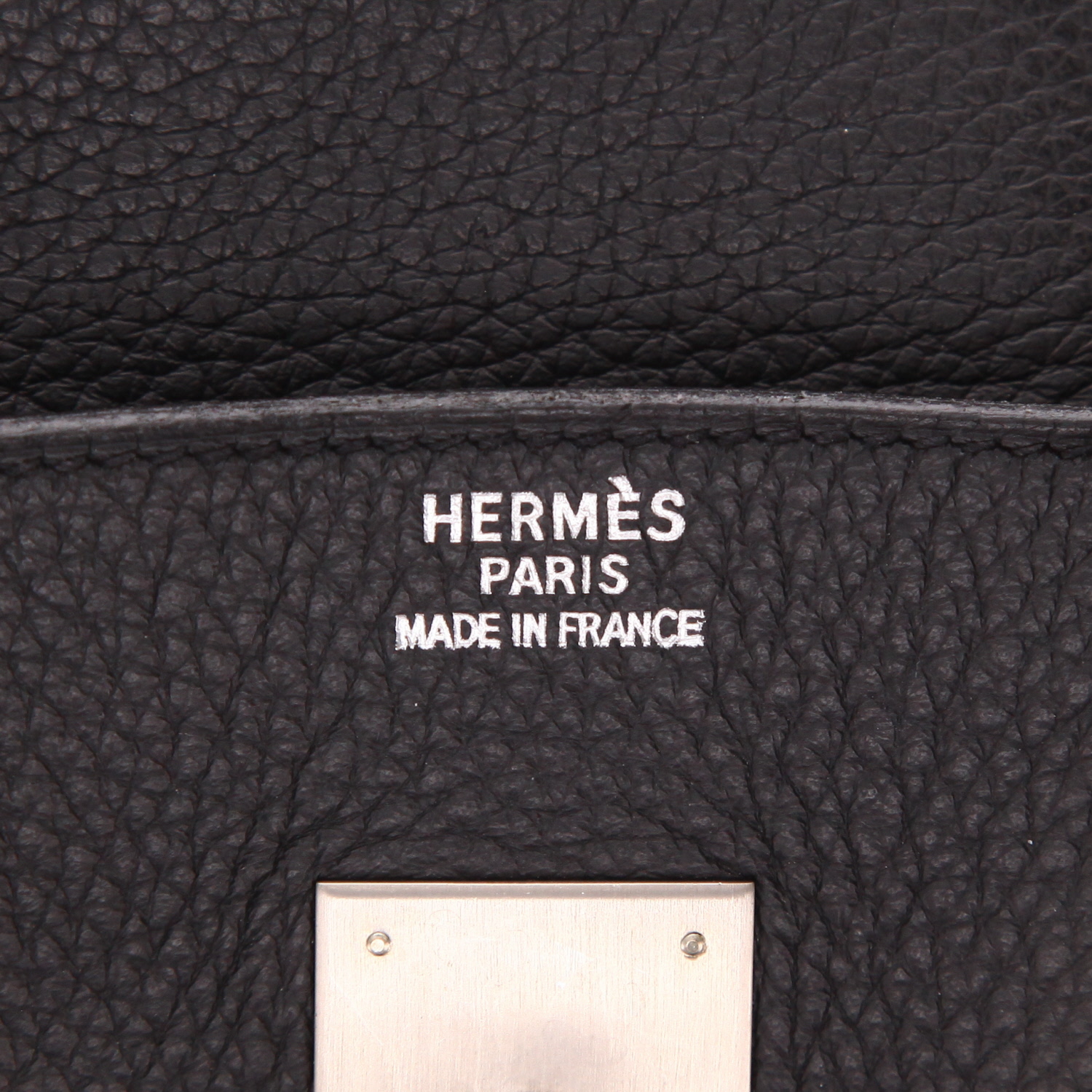 Hermès  Birkin 35 cm handbag  in black togo leather - Detail D2