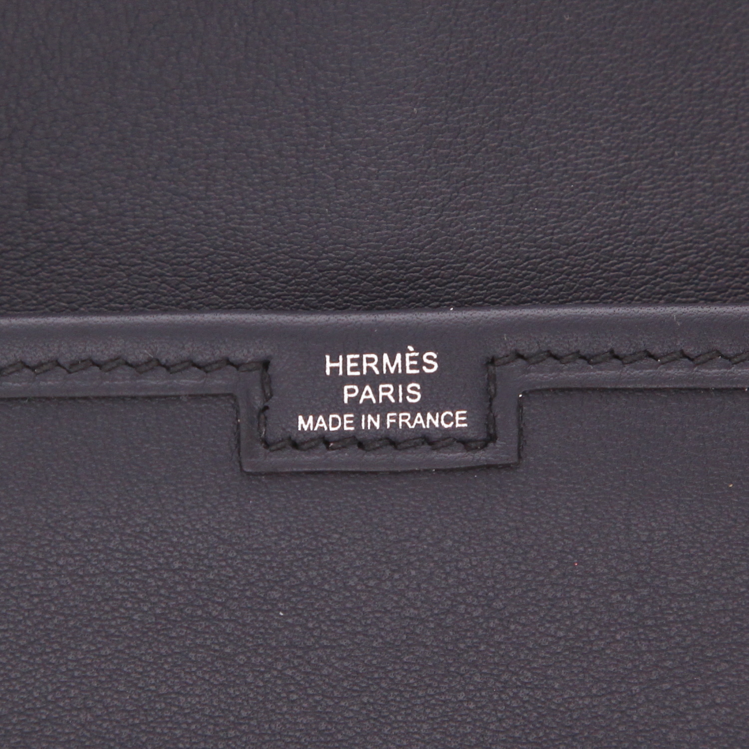 Bolso de mano Hermès «Jige» de piel Swift Bleu Indigo - Detail D2