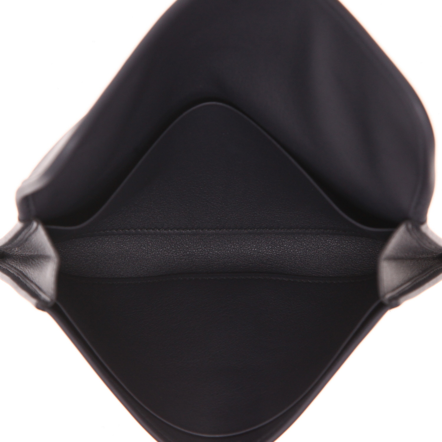 Hermès ‘Jige’ clutch bag in Bleu Indigo Swift leather - Detail D4