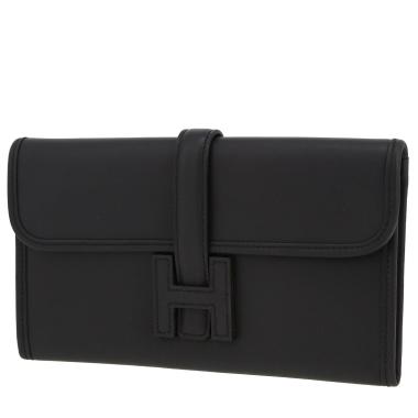 Bustina Hermès “Jige” in pelle Swift Bleu Indigo