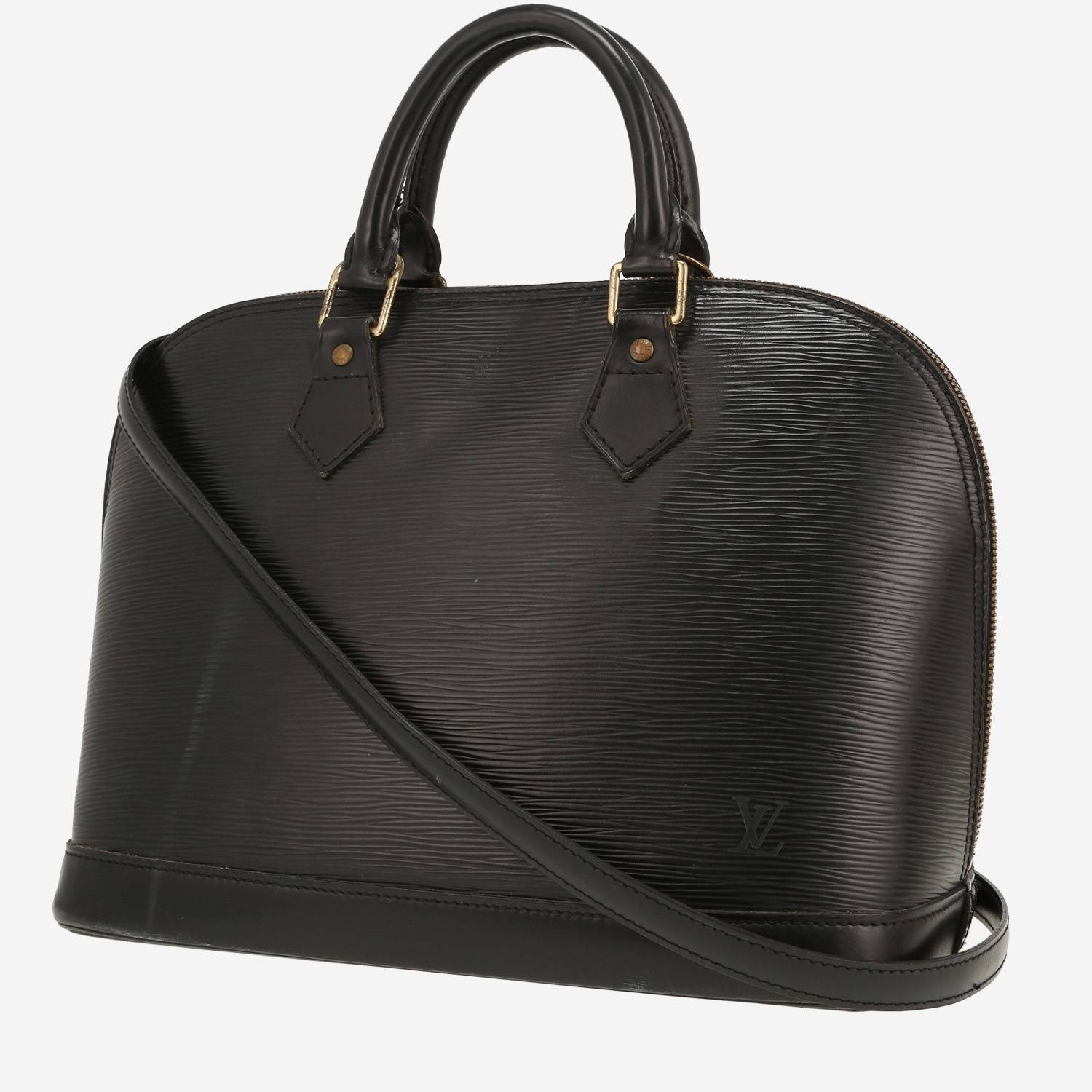 Bolso de mano Louis Vuitton  Alma modelo pequeño  en cuero Epi negro