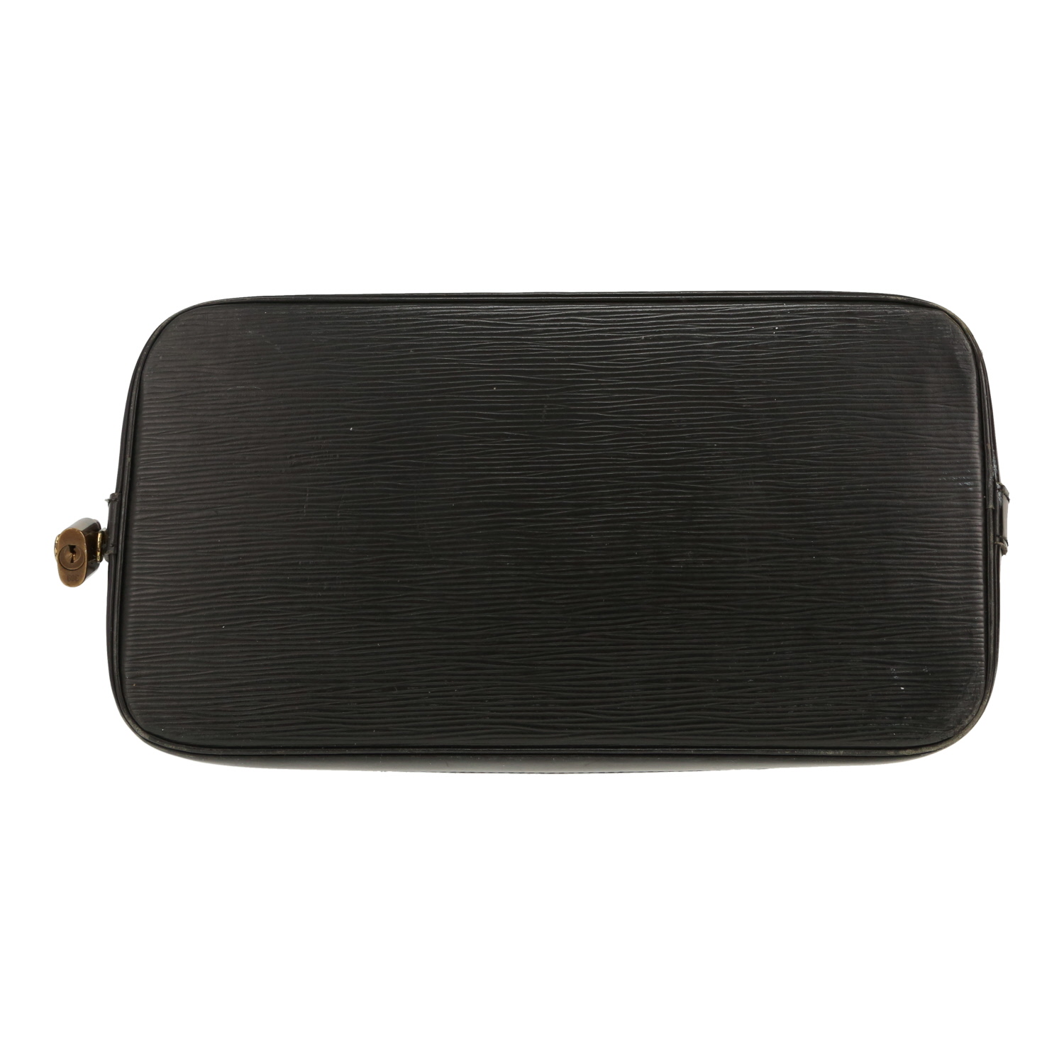 Louis Vuitton  Alma small model  handbag  in black epi leather - Detail D1