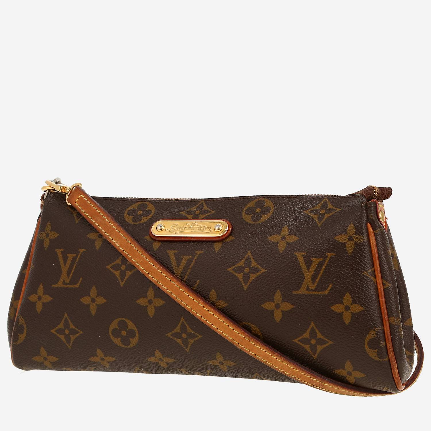 Bolso de mano Louis Vuitton  Favorite en lona Monogram revestida marrón y cuero natural