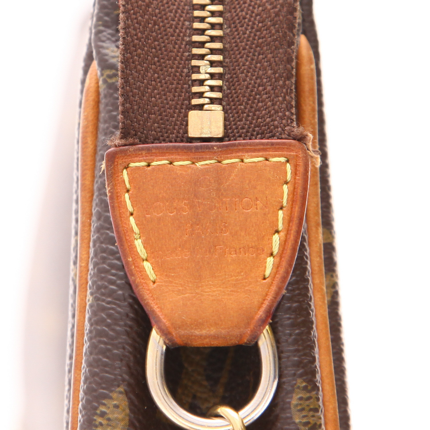 Sac à main Louis Vuitton  Favorite en toile monogram enduite marron et cuir naturel - Detail D2