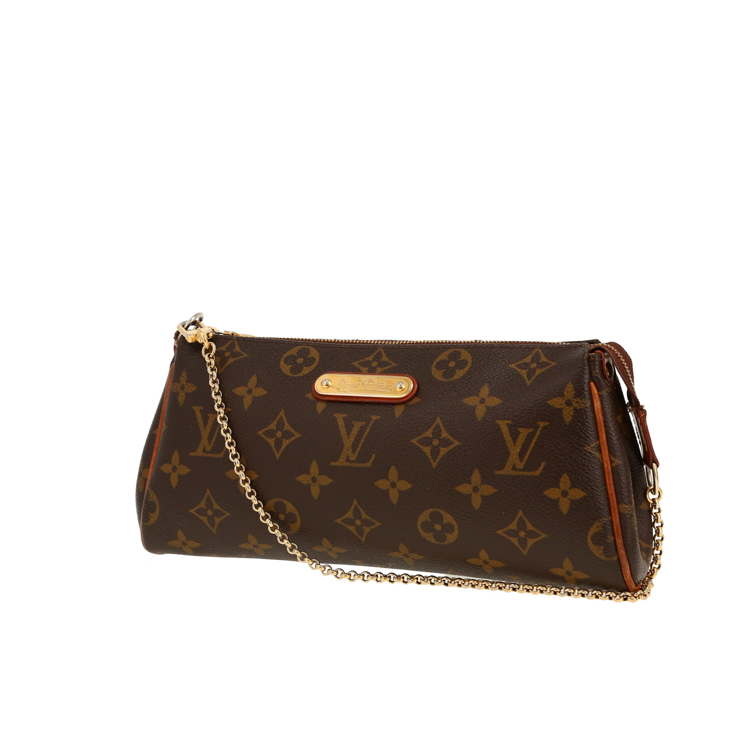 Borsa Louis Vuitton  Favorite in tela monogram cerata marrone e pelle naturale - Detail D4