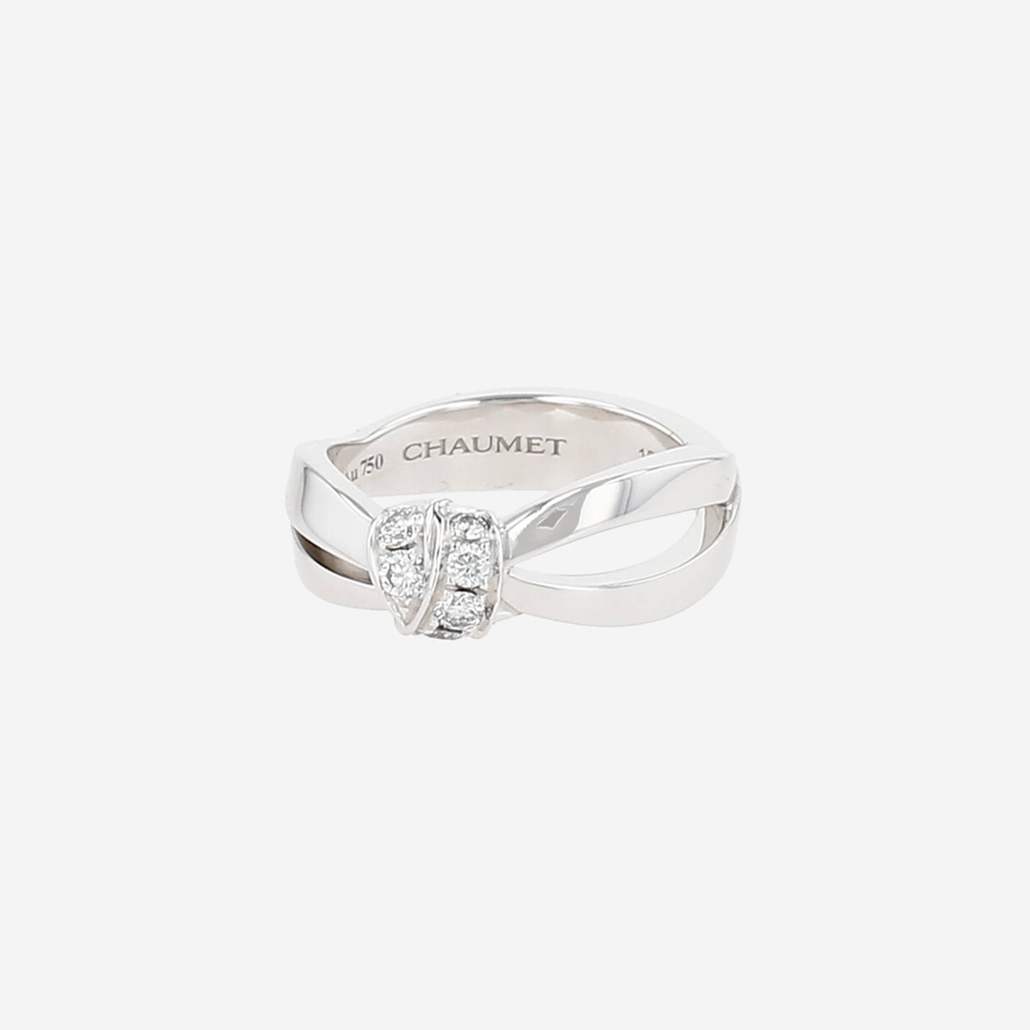 Anello Chaumet Liens Séduction in oro bianco e diamanti