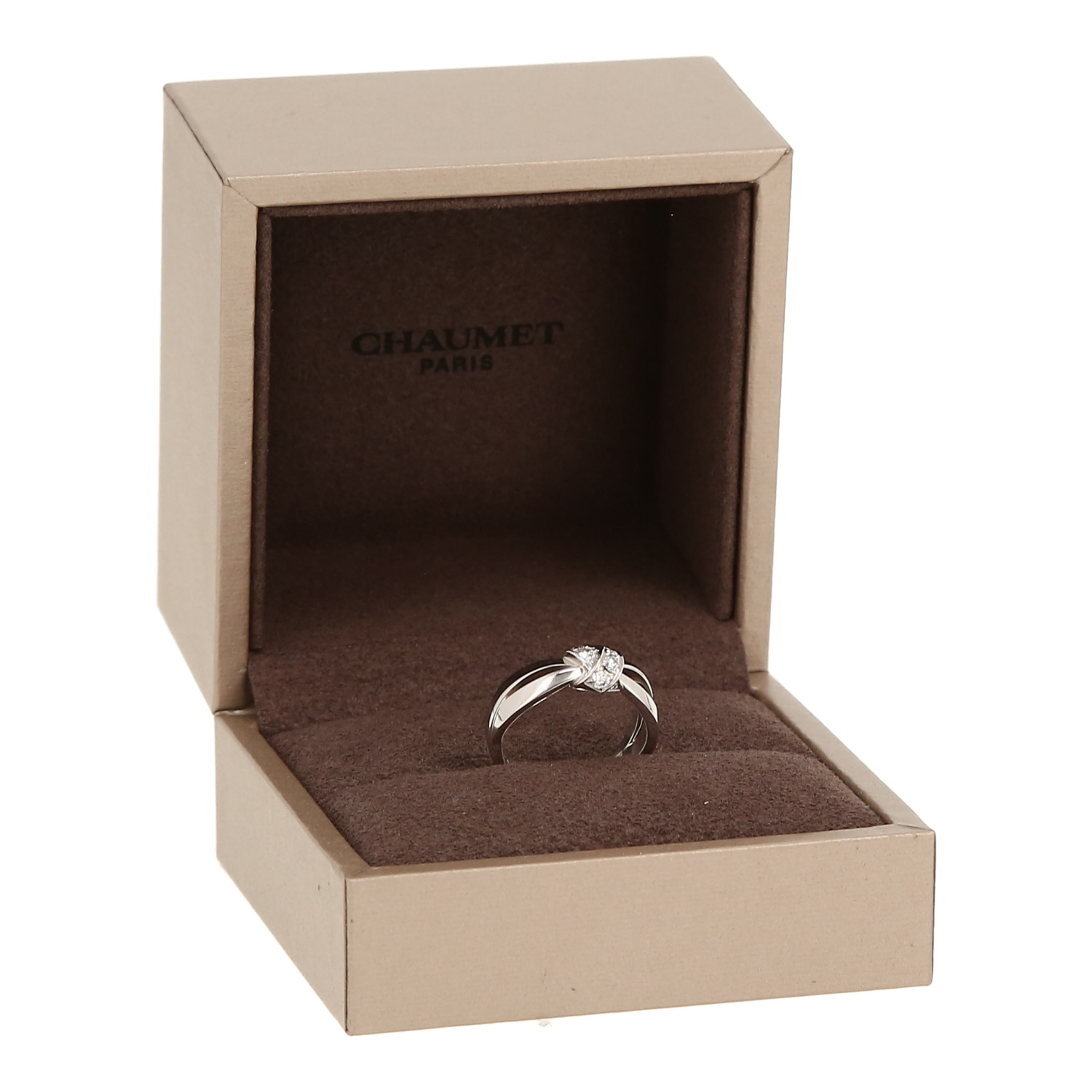 Chaumet Liens Séduction ring in white gold and diamonds - Detail D2