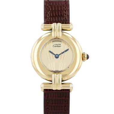 Montre Cartier Must Colisée en vermeil Ref: Cartier - 590002  Vers 1990