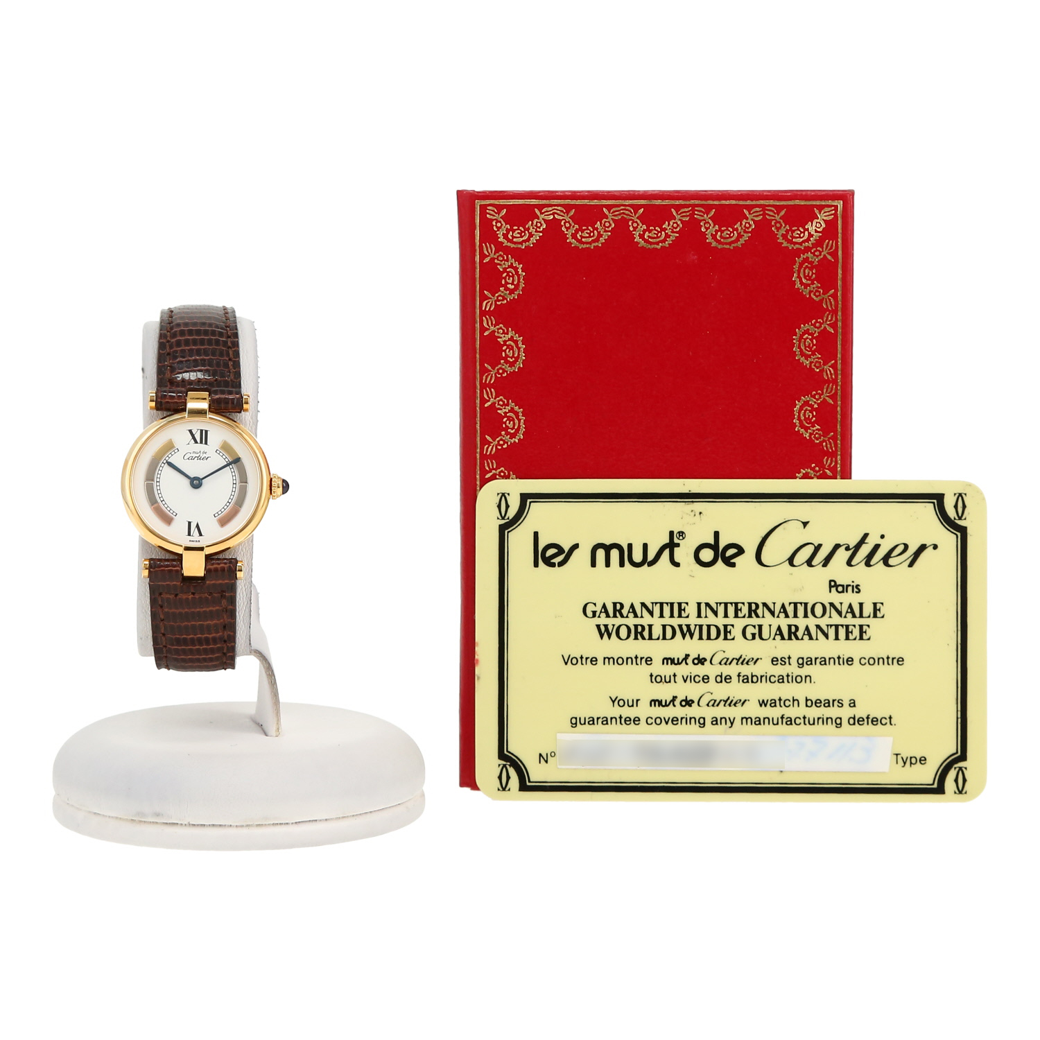 Orologio Cartier Must Vendôme in vermeil Ref: Cartier - 1851  Circa 1990 - Detail D2