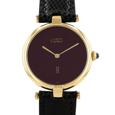 Reloj Cartier Must Vendôme de plata dorada Ref: Cartier - 17  Circa 1990