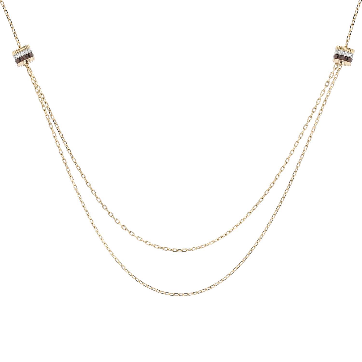 Collier Boucheron Quatre Classique en 3 ors, diamants et PVD