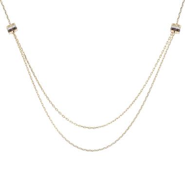 Collier Boucheron Quatre Classique en 3 ors, diamants et PVD