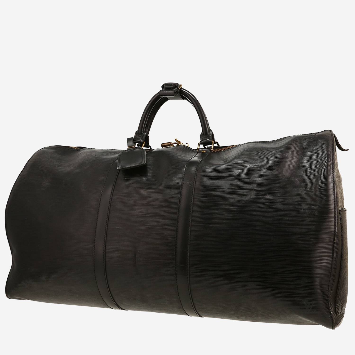 Sac de voyage Louis Vuitton  Keepall 60 en cuir épi noir