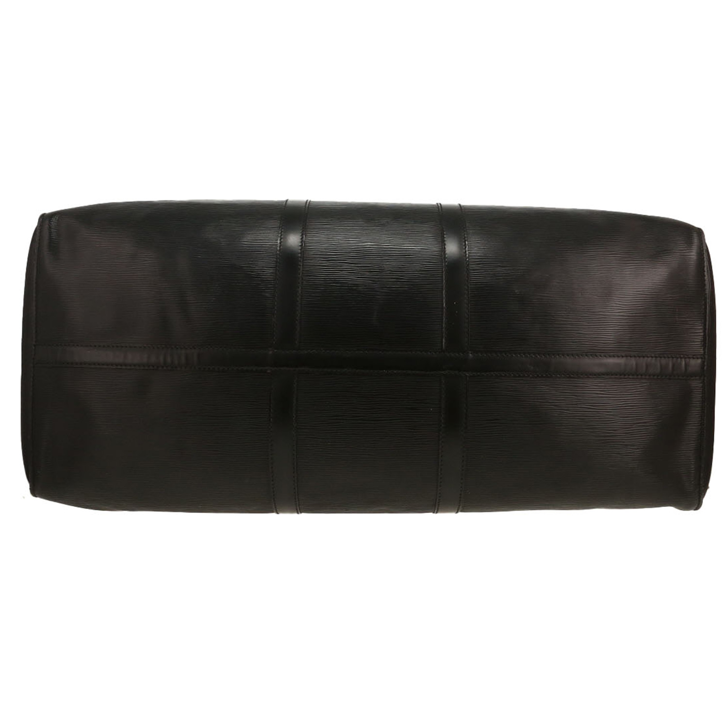 Louis Vuitton  Keepall 60 travel bag  in black epi leather - Detail D1
