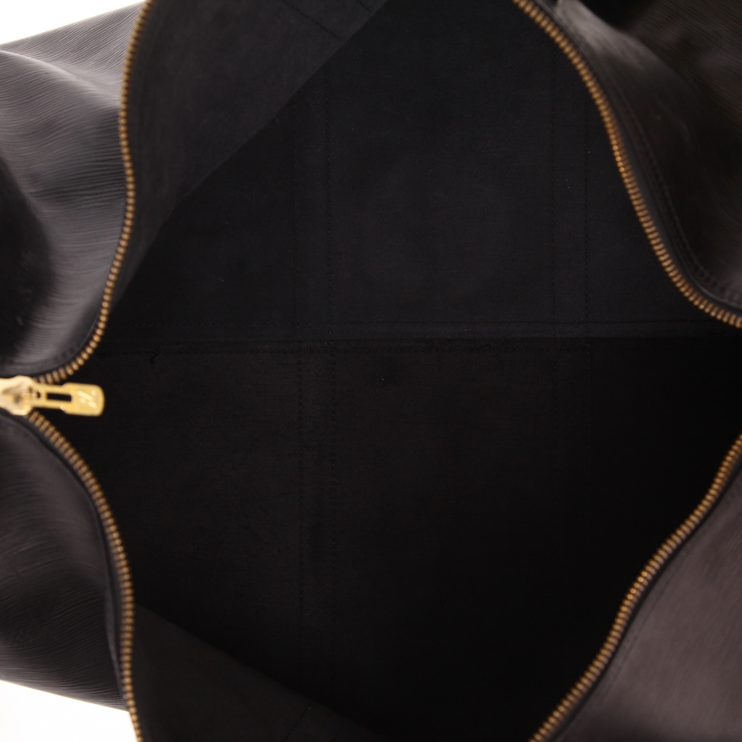Bolsa de viaje Louis Vuitton  Keepall 60 en cuero Epi negro - Detail D3